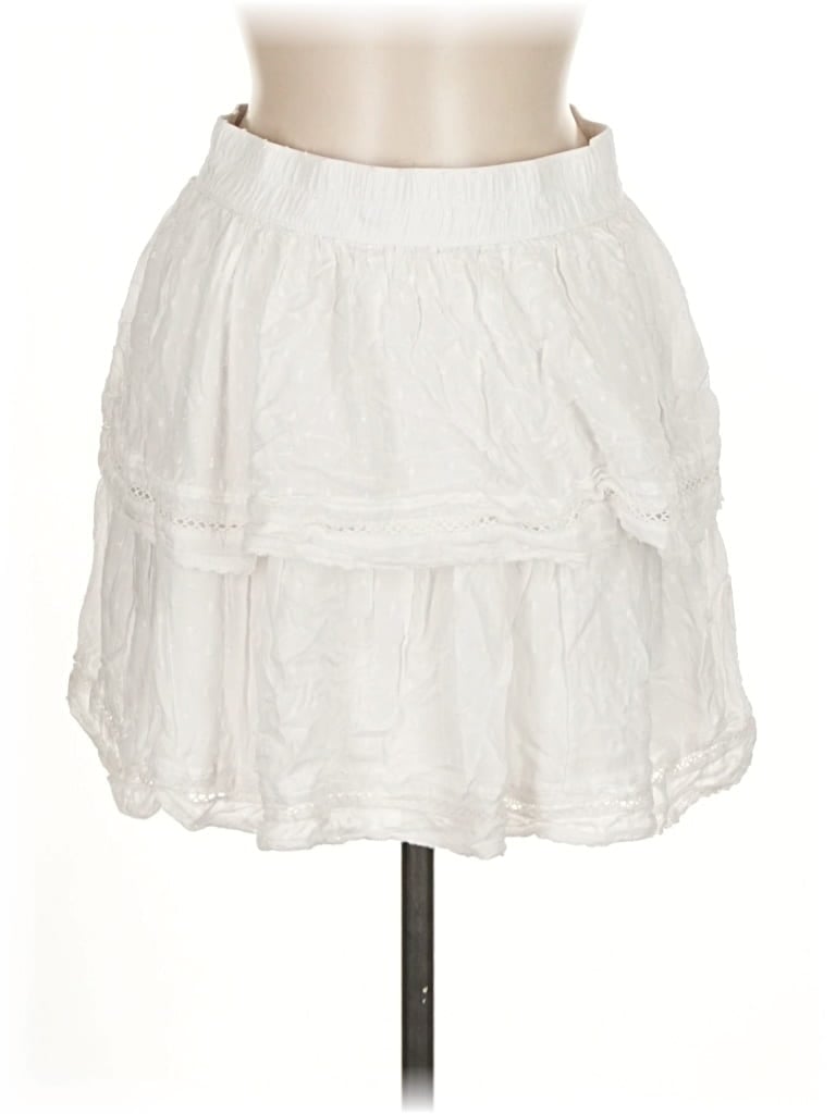 Pre-owned Ann Taylor Loft Casual Skirt In White
