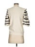 Chico's Solid Stripes Tan Ivory Pullover Sweater Size XS (00) - photo 2