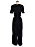 Madewell 100% Polyester Chevron-herringbone Black Jumpsuit Size 2 - photo 2
