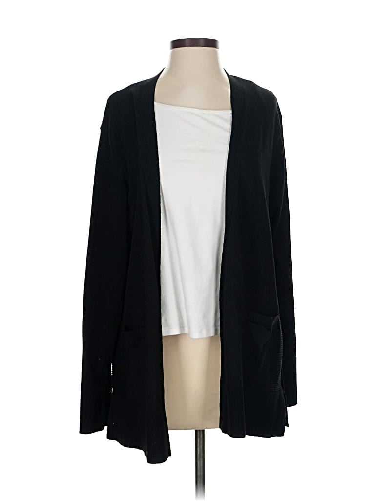 Pre-owned Liz Claiborne Cardigan Sweater In Black
