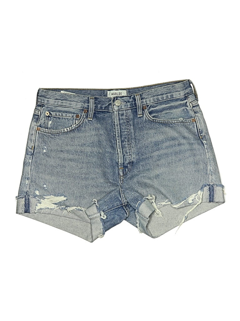 Pre-owned Agolde Denim Shorts In Blue