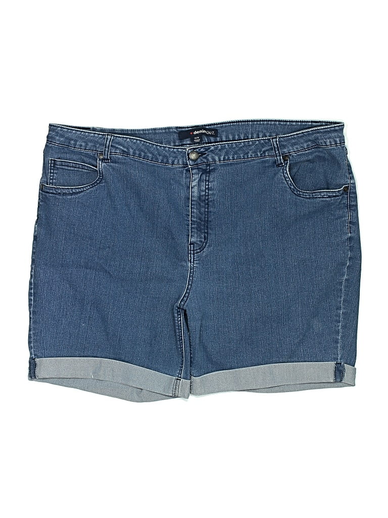Pre-owned Denim 24/7 Denim Shorts In Blue