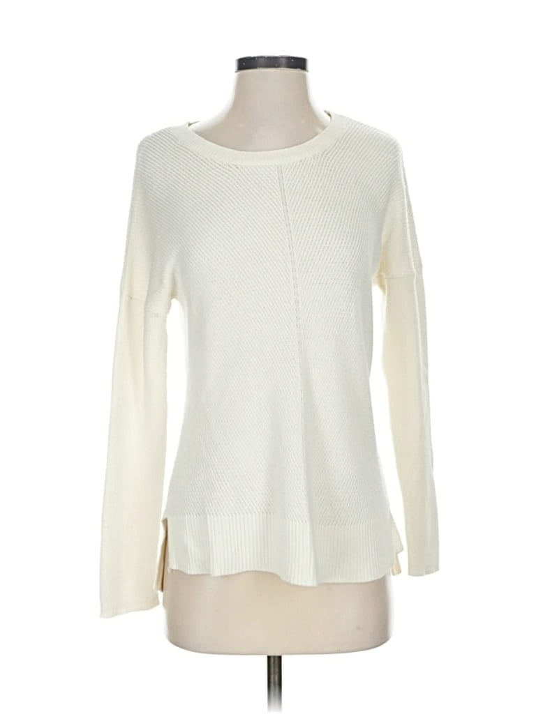 Pre-owned Banana Republic Factory Store Pullover Sweater In White