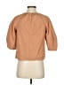 Everlane 100% Cotton Brown 3/4 Sleeve Blouse Size XXS - photo 2
