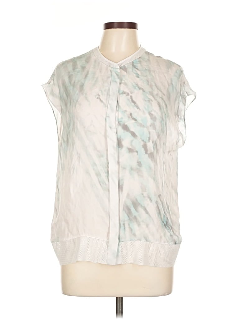 Pre-owned Elie Tahari Sleeveless Blouse In Silver