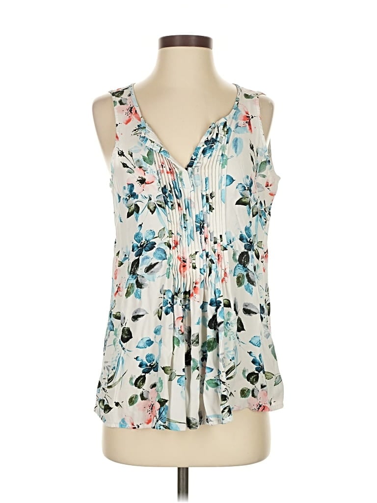 Pre-owned Sanctuary Sleeveless Blouse In Blue