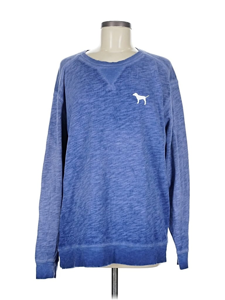 Pre-owned Victoria's Secret Pink Pullover Sweater In Blue