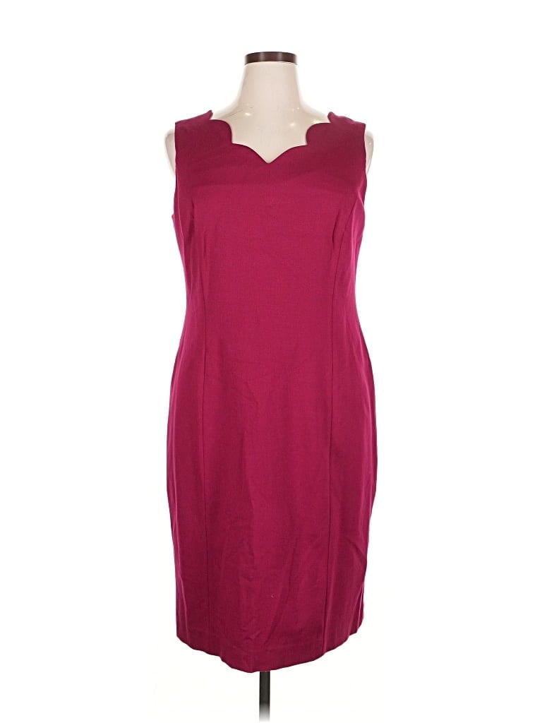 Pre-owned Talbots Cocktail Dress In Burgundy
