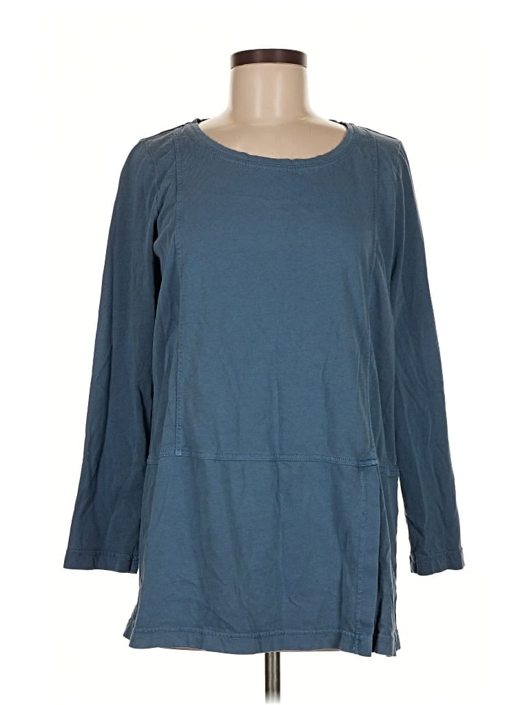 Pre-owned Purejill 3/4 Sleeve T-shirt In Blue