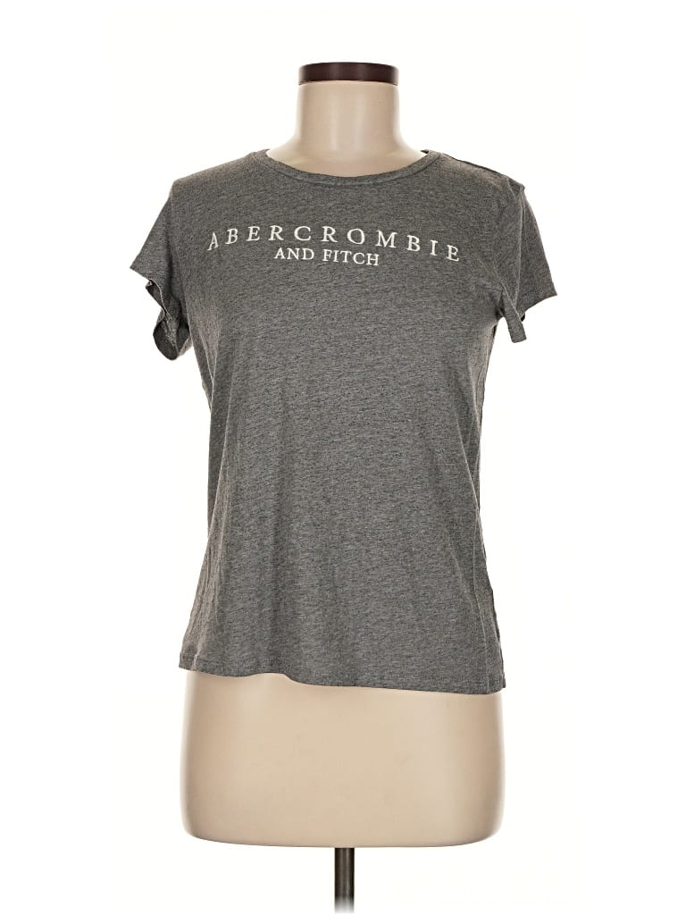 Pre-owned Abercrombie & Fitch Short Sleeve T-shirt In Gray