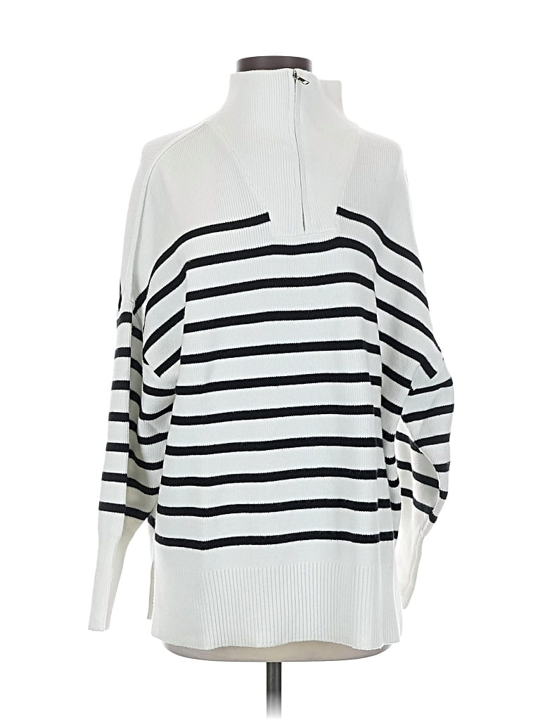 Pre-owned Zesica Pullover Sweater In White