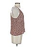Self Contrast 100% Viscose Brown Sleeveless Top Size S - photo 4