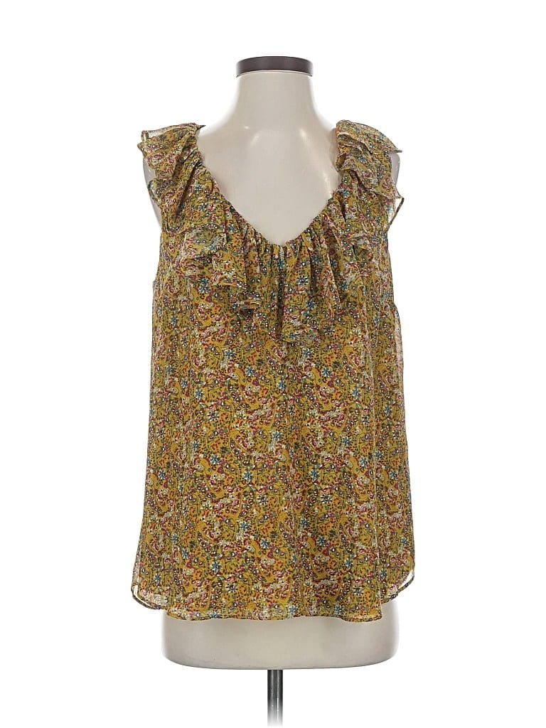 Pre-owned Rebecca Minkoff Sleeveless Blouse In Yellow