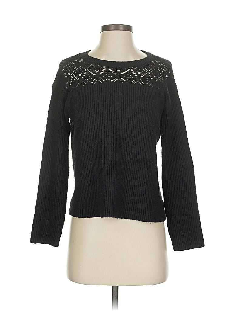 Pre-owned Vince Camuto Pullover Sweater In Black