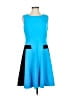 Calvin Klein Color Block Blue Cocktail Dress Size 6 - photo 1