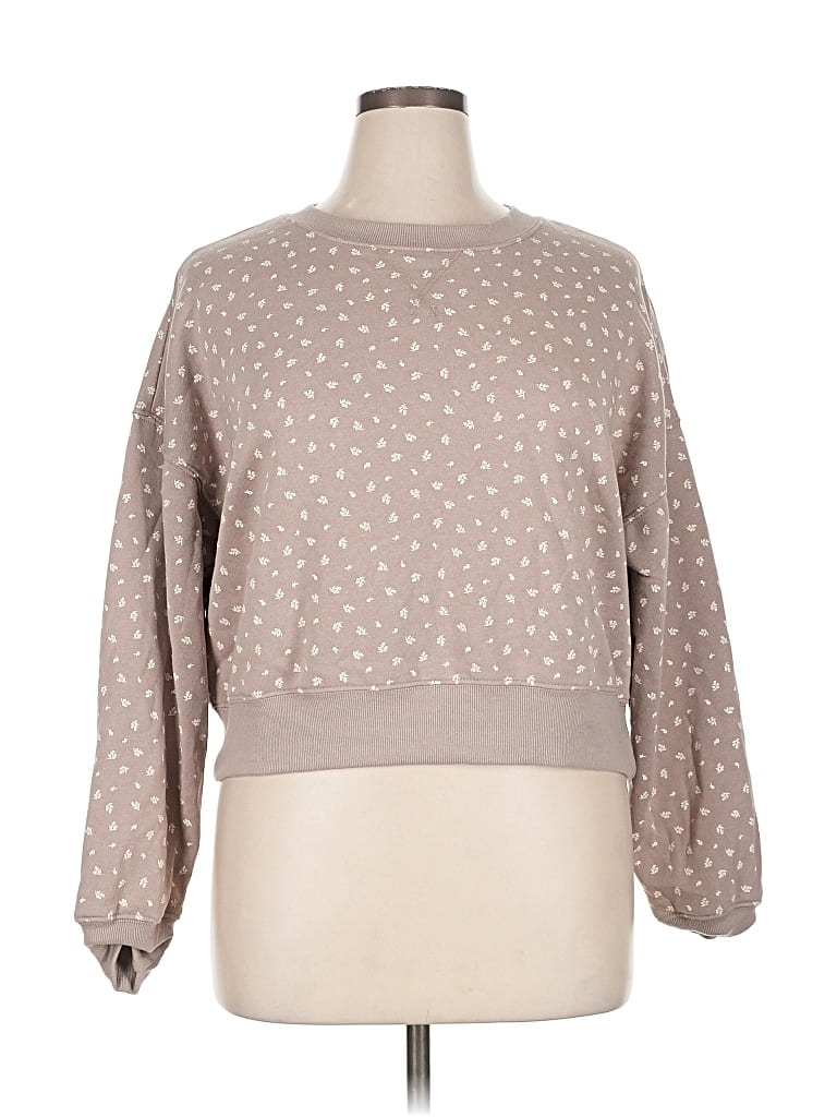 Pre-owned Pink Republic Pullover Sweater In Brown