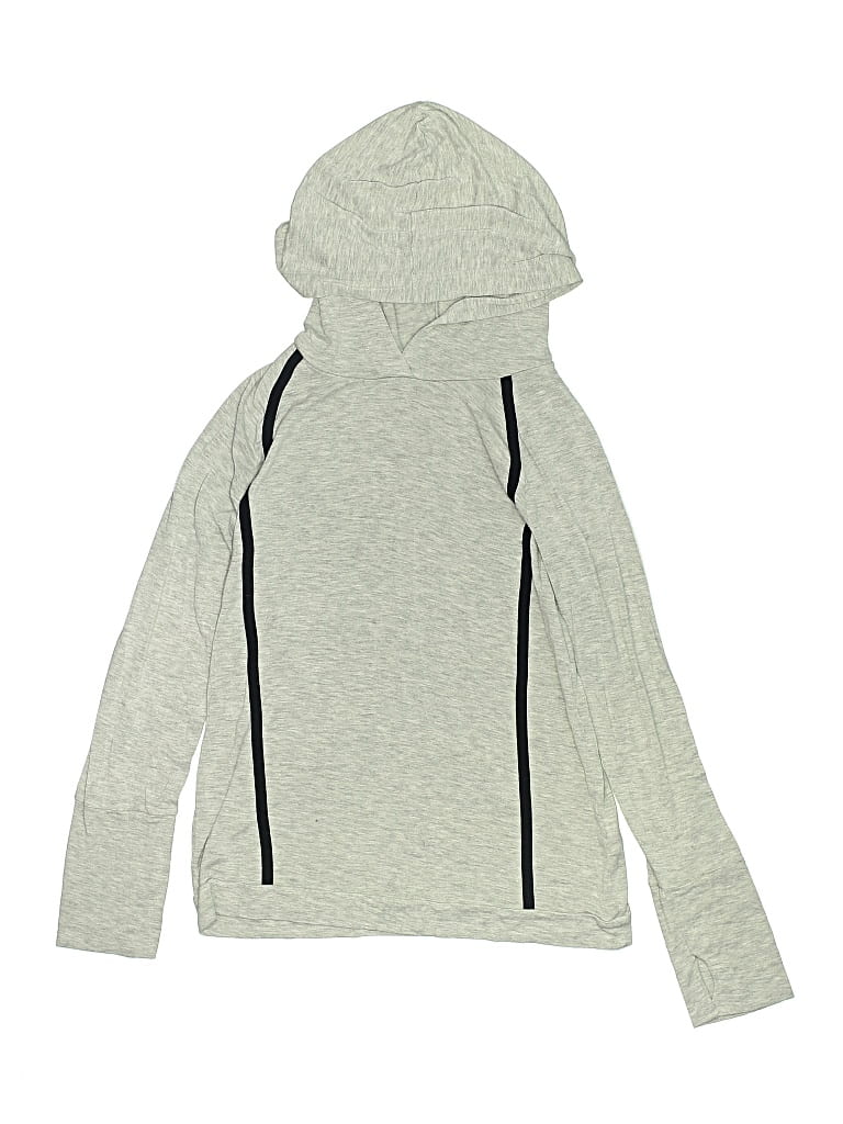 Pre-owned Zella Kids' Zip Up Hoodie In Gray