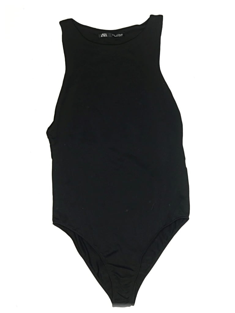 Pre-owned Zara Bodysuit In Black