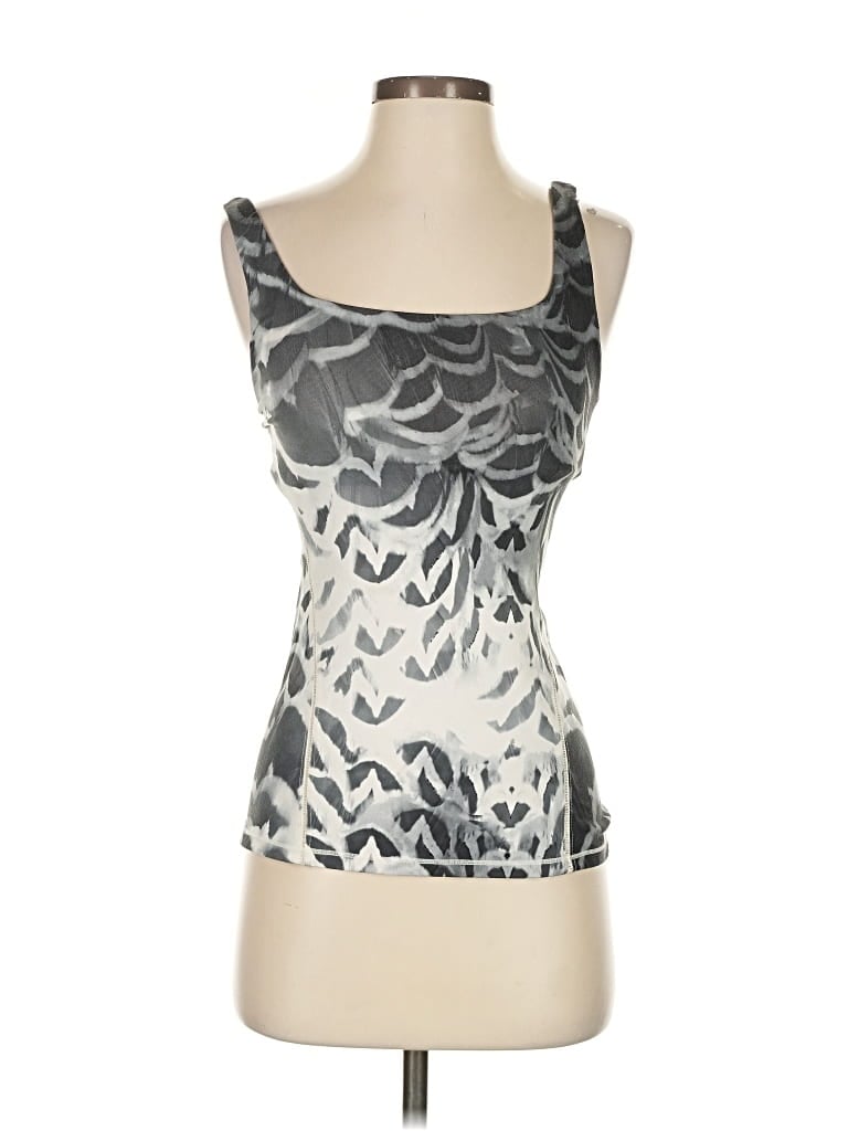 Pre-owned Lululemon Athletica Tank Top Gray Strapless Neckline Tops