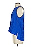 Parker 100% Silk Blue Sleeveless Silk Top Size S - photo 5