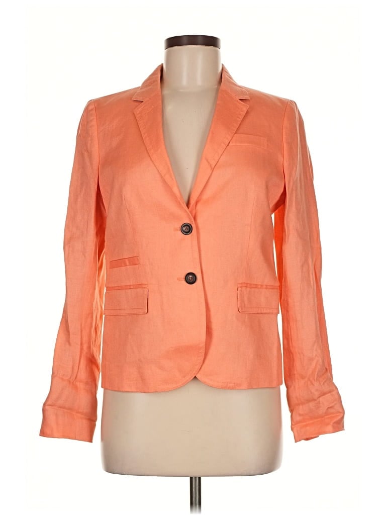 Pre-owned J.crew Factory Store Blazer Jacket In Orange