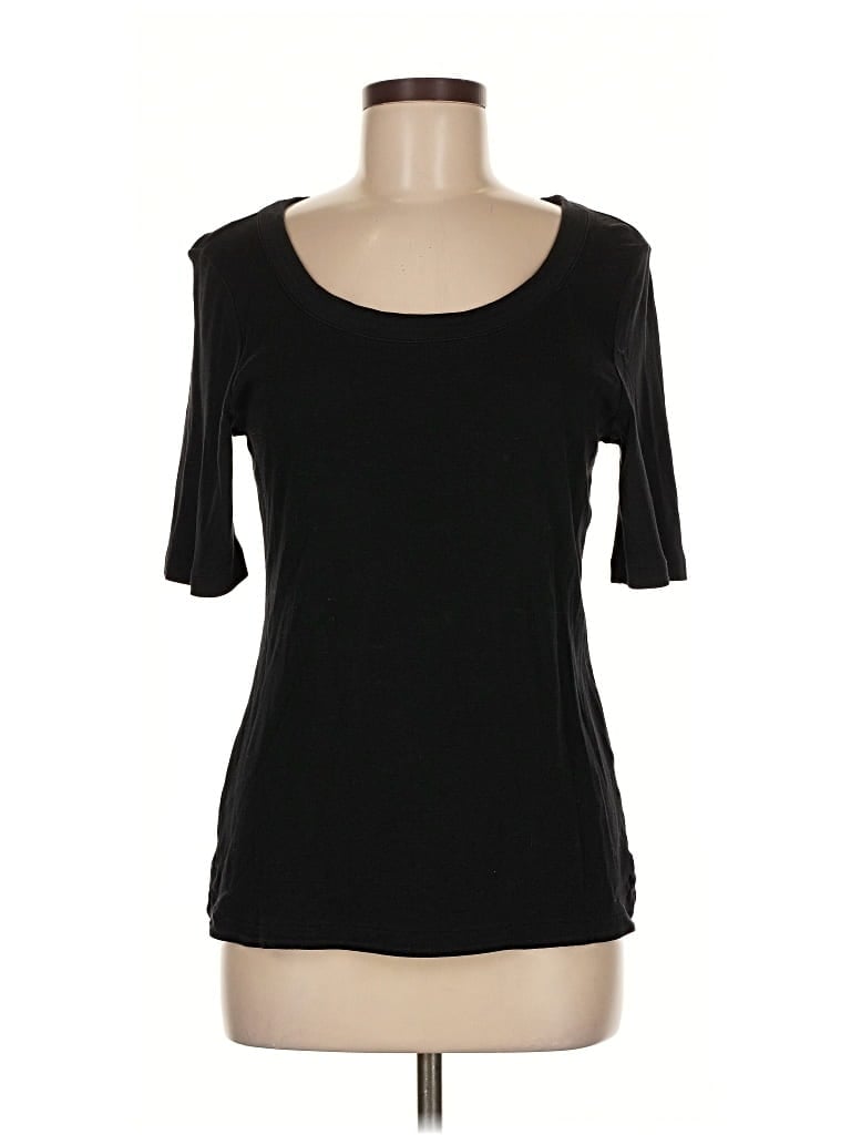 Pre-owned Talbots Short Sleeve T-shirt In Black