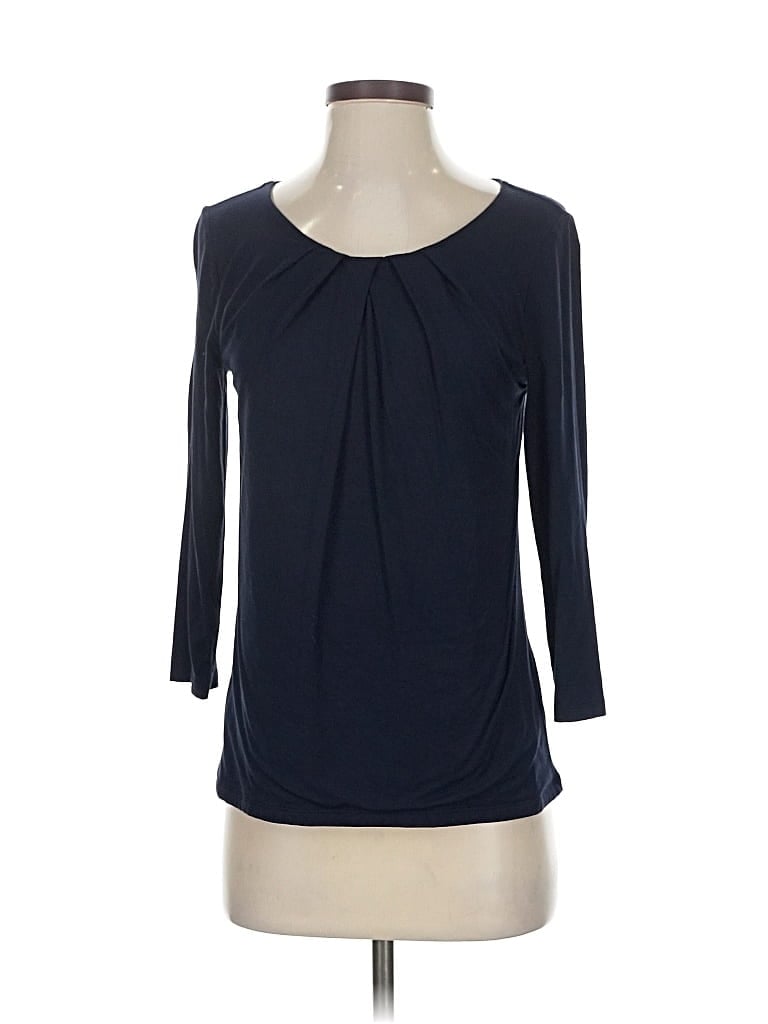 Pre-owned Talbots 3/4 Sleeve T-shirt In Blue