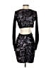 Pencey 100% Polyester Stars Black Cocktail Dress Size 4 - photo 2