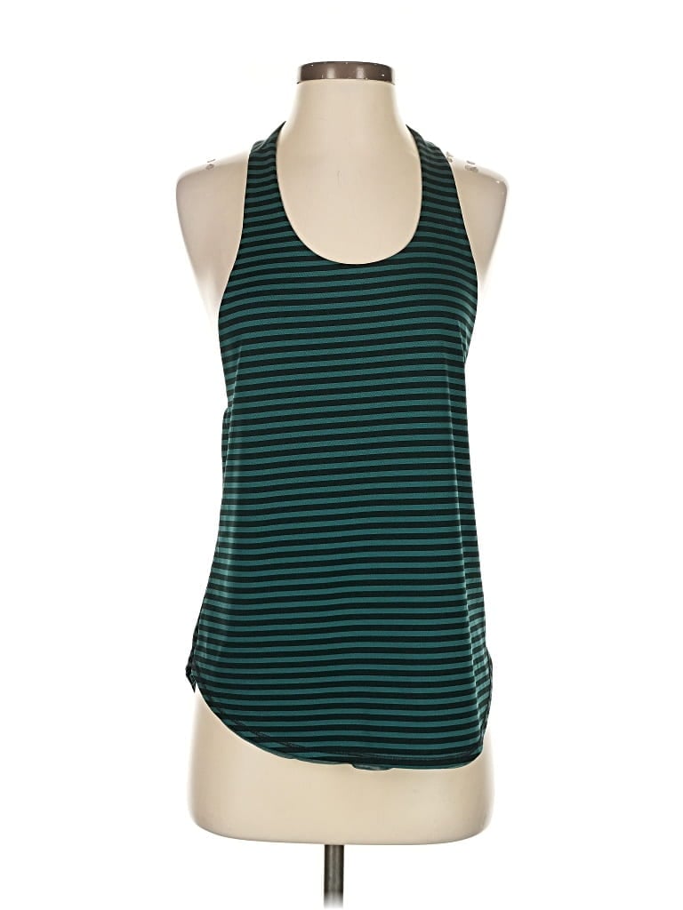 Pre-owned Calia By Carrie Underwood Tank Top Teal Halter Neckline Tops In Blue