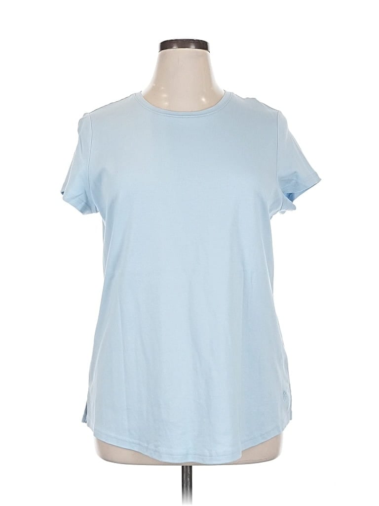 Pre-owned Isaac Mizrahi Live Short Sleeve T-shirt In Blue