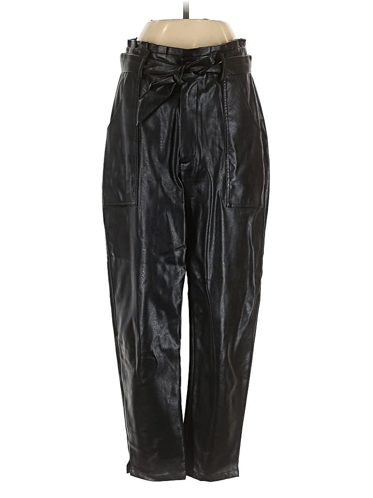 Pre-owned Greylin Faux Leather Pants In Black