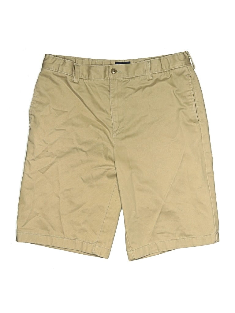 Pre-owned Lands' End Khaki Shorts In Brown