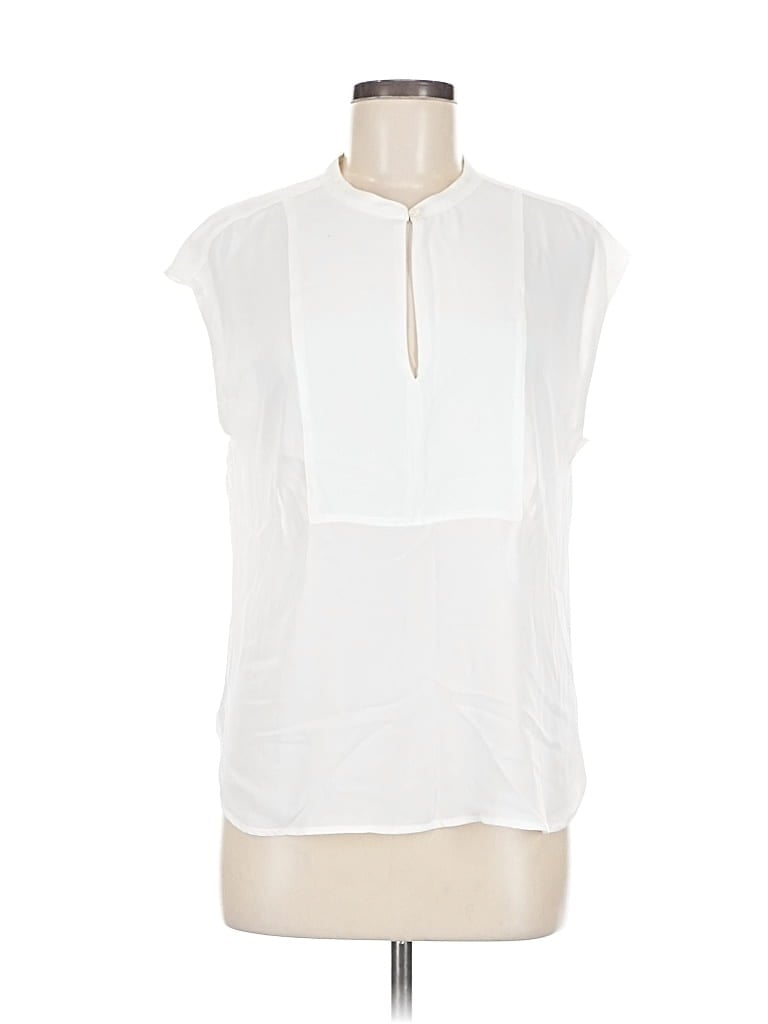 Pre-owned J.crew 365 Sleeveless Blouse In White