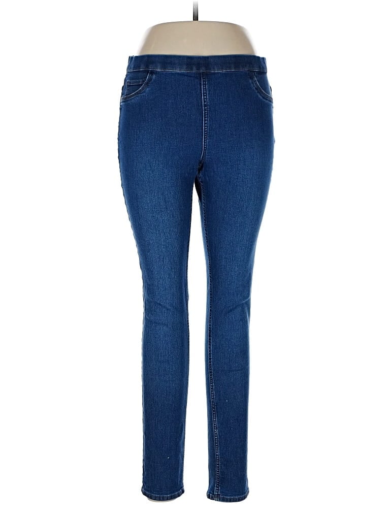 Pre-owned H&m Jeggings In Blue