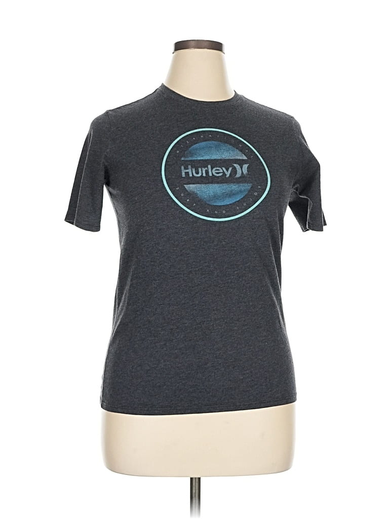 Pre-owned Hurley Active T-shirt In Gray