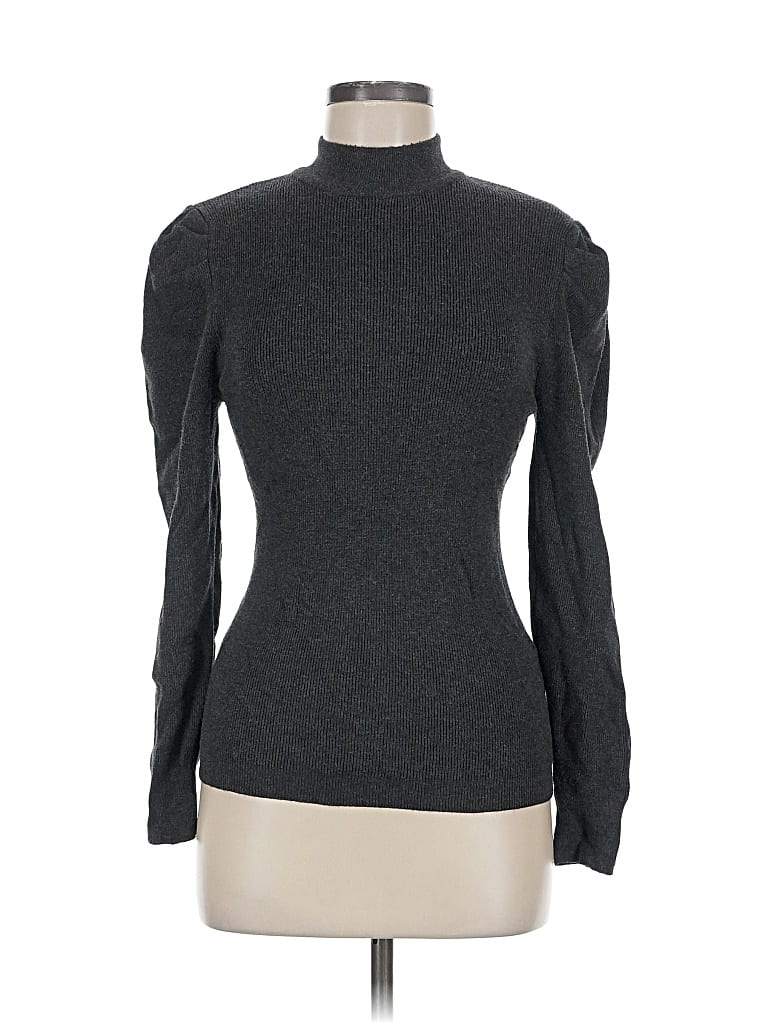 Pre-owned Cielo Turtleneck Sweater In Gray