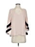 BCBGMAXAZRIA 100% Polyester Pink 3/4 Sleeve Blouse Size XS - photo 1
