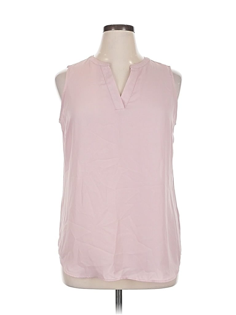 Pre-owned Adrianna Papell Sleeveless Blouse In Pink