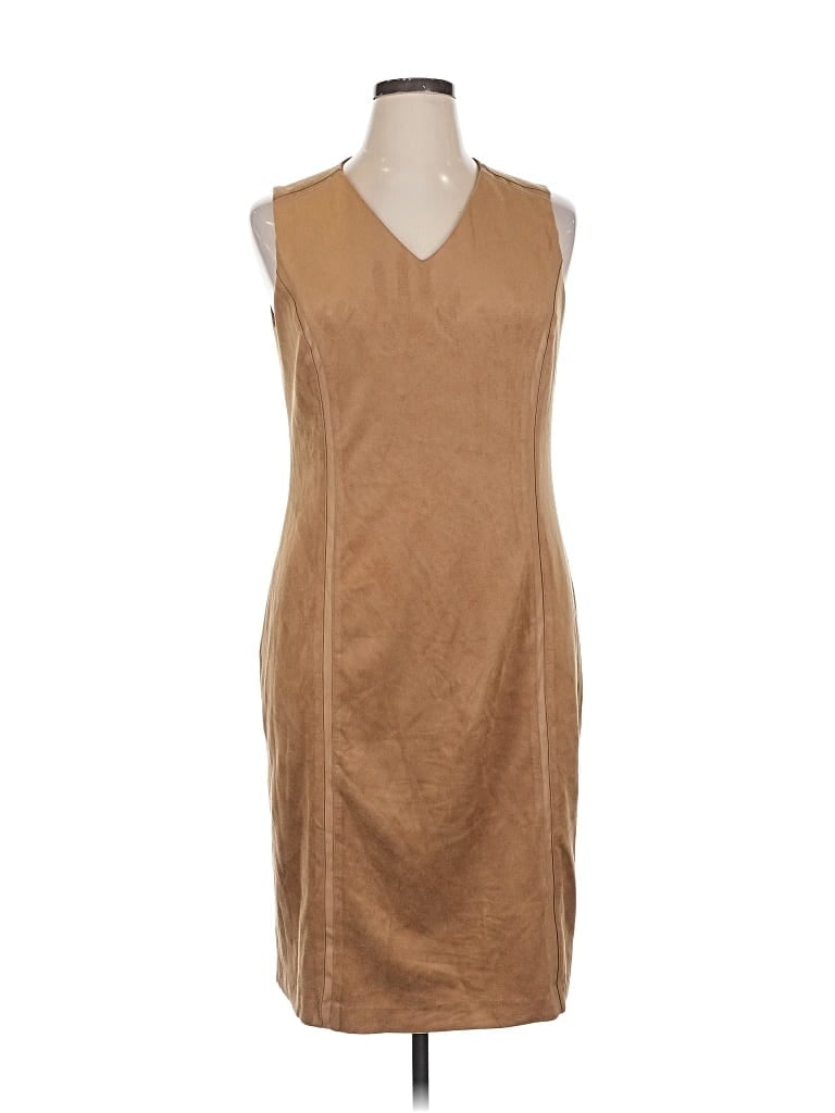 Pre-owned J. Mclaughlin Casual Dress In Brown
