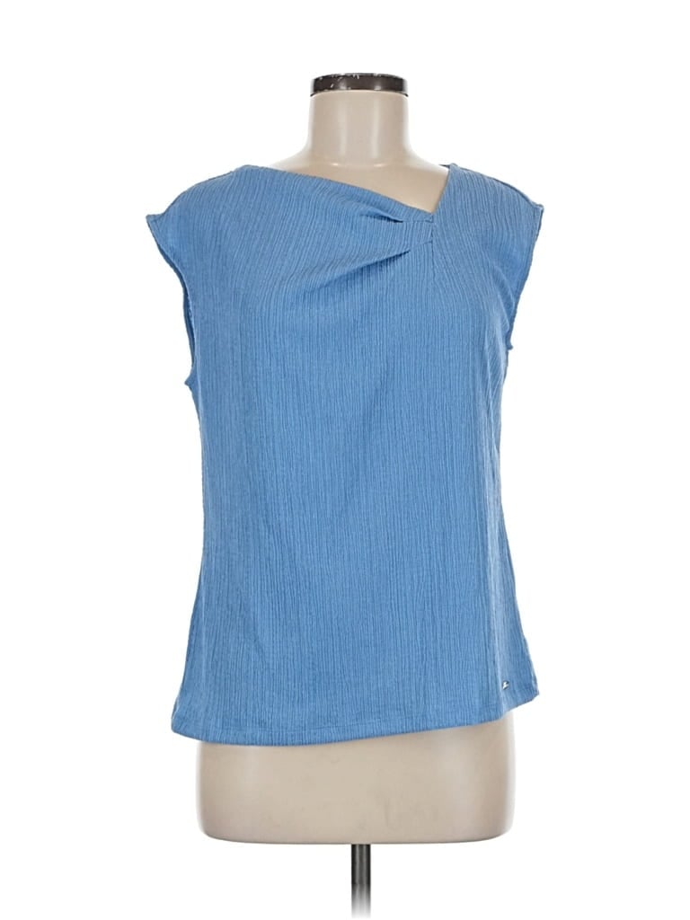 Pre-owned Calvin Klein Sleeveless Blouse In Blue