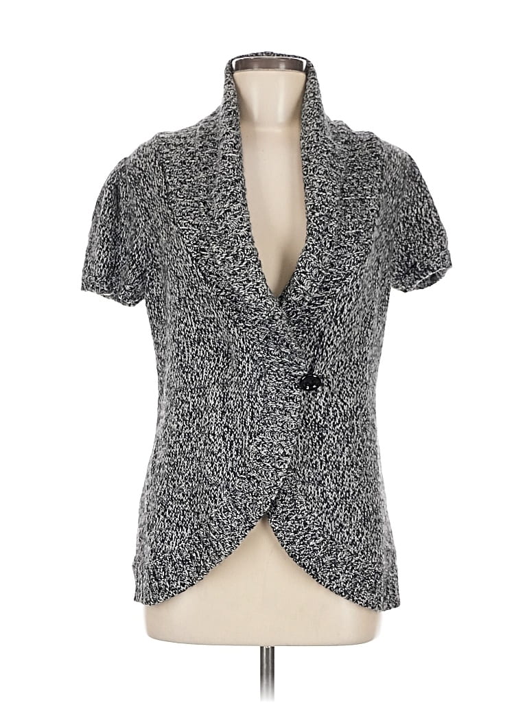 Pre-owned Ann Taylor Cardigan Sweater In Gray