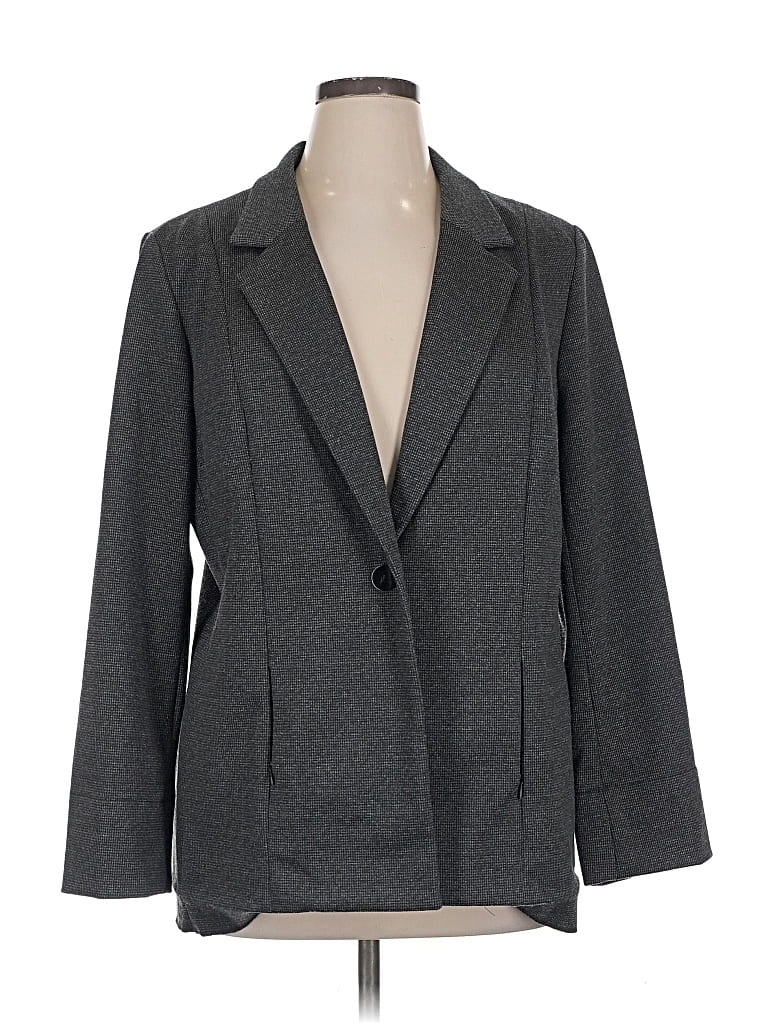 Pre-owned Investments Blazer Jacket In Gray