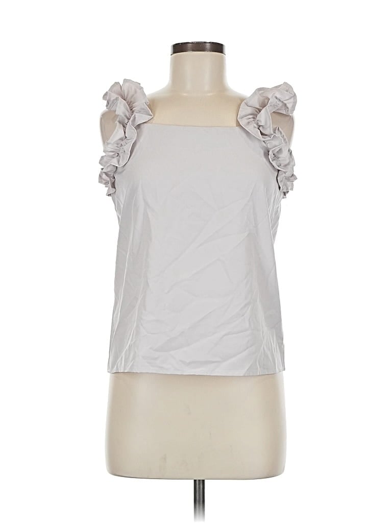 Pre-owned Unbranded Sleeveless Blouse In Silver