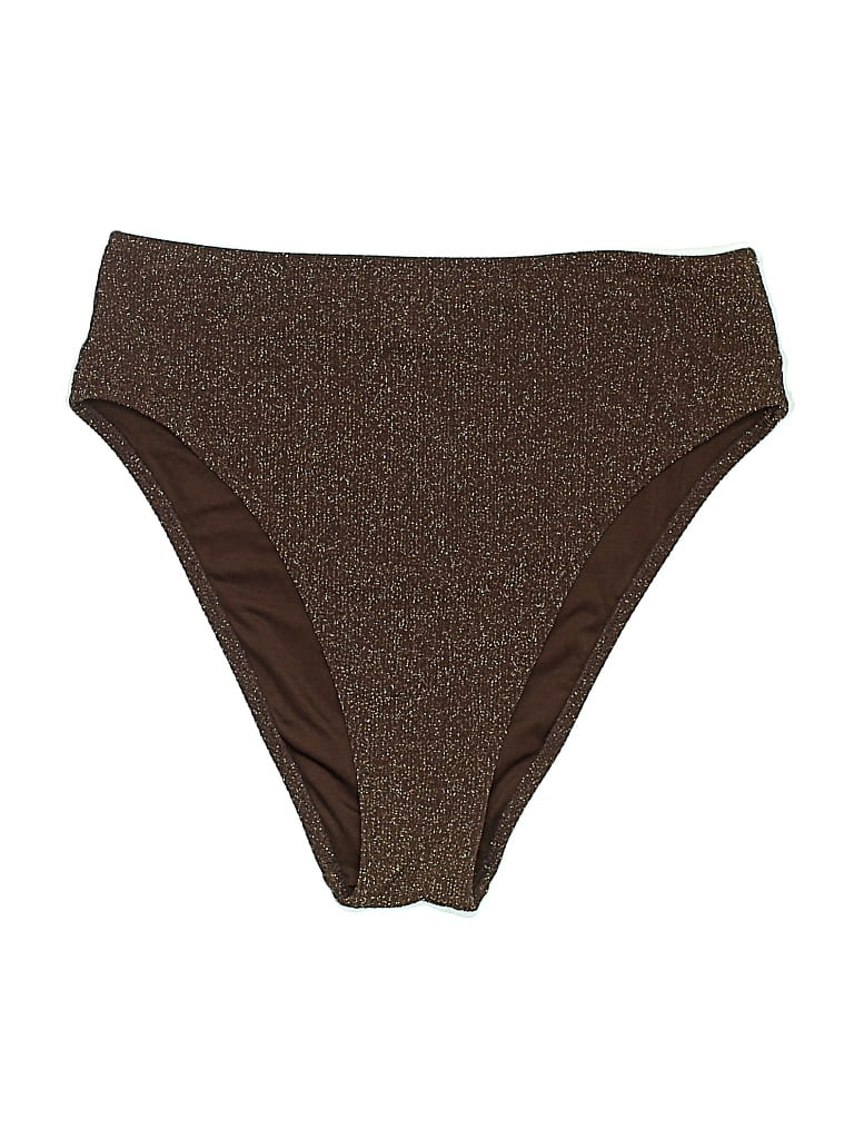 Pre-owned Victoria's Secret Pink Swimsuit Bottoms In Brown
