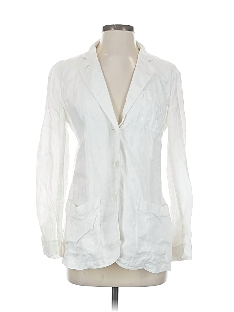 Pre-owned Polo Ralph Lauren Blazer Jacket In White