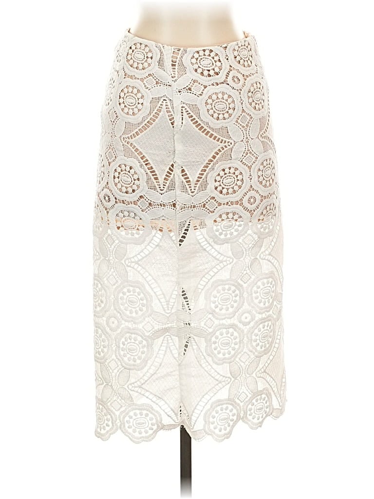 Pre-owned Abercrombie & Fitch Formal Skirt In White