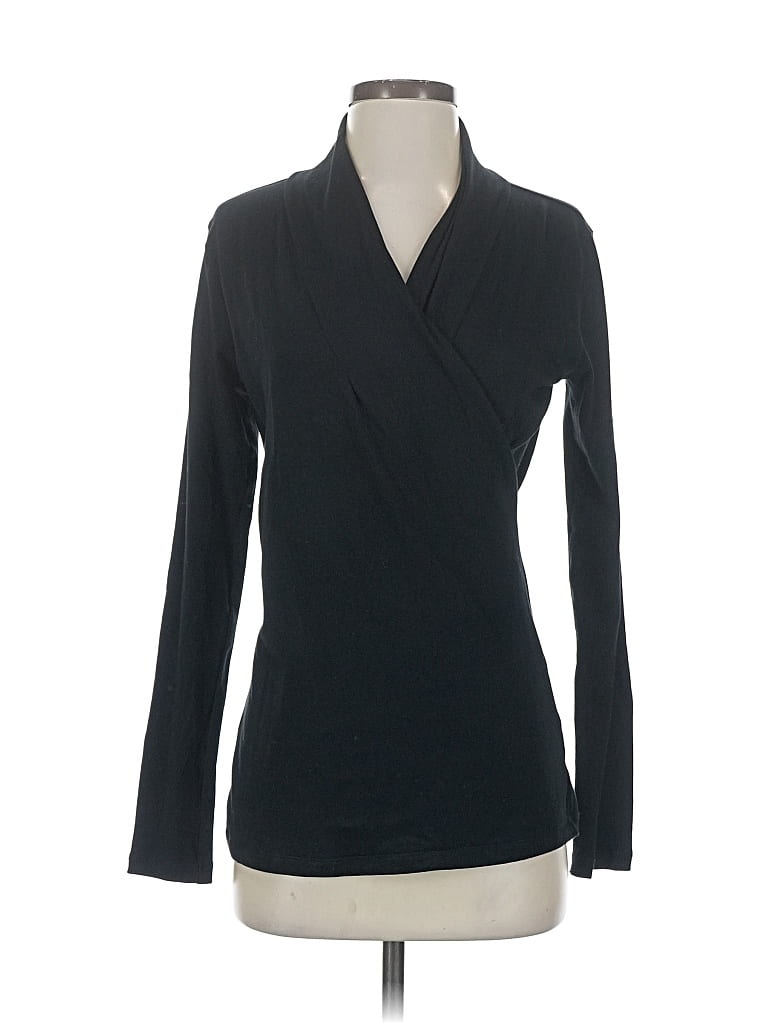 Pre-owned Cabi Long Sleeve Top Black Cowl Neck Tops