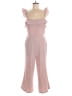 Ale by Alessandra 100% Polyester Solid Pink Tan Jumpsuit Size L - photo 1
