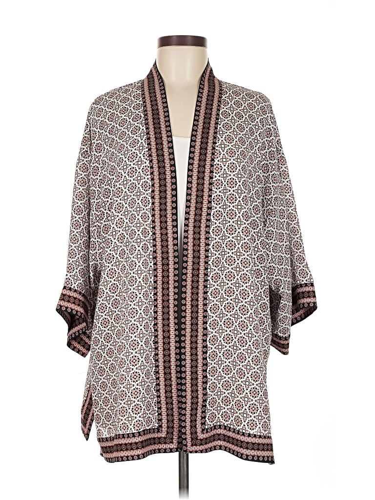 Pre-owned Max Studio Kimono In Brown