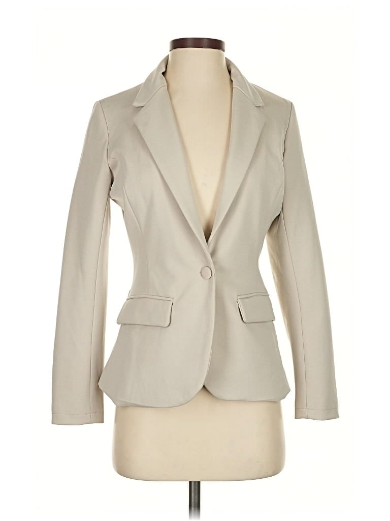 Pre-owned Fashion Nova Blazer Jacket In White